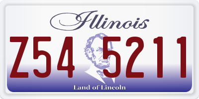 IL license plate Z545211