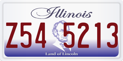 IL license plate Z545213