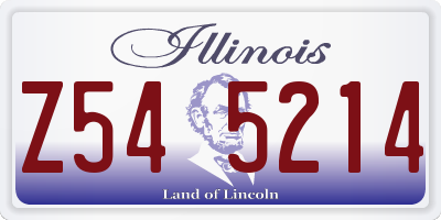 IL license plate Z545214