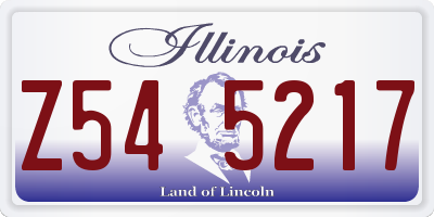 IL license plate Z545217