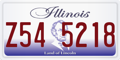 IL license plate Z545218
