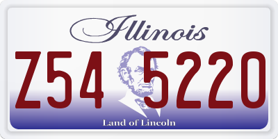 IL license plate Z545220