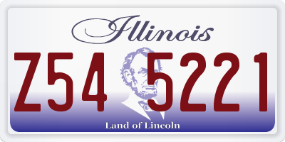 IL license plate Z545221
