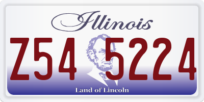IL license plate Z545224