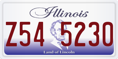 IL license plate Z545230