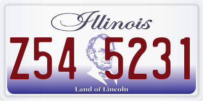 IL license plate Z545231