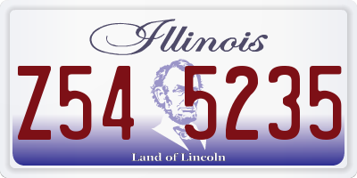 IL license plate Z545235