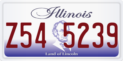 IL license plate Z545239