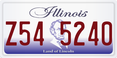IL license plate Z545240