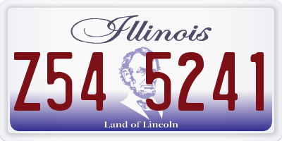 IL license plate Z545241
