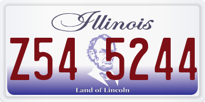 IL license plate Z545244