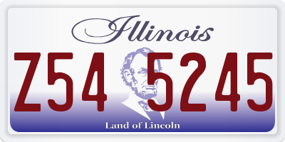 IL license plate Z545245
