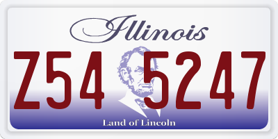 IL license plate Z545247