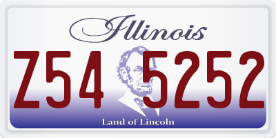 IL license plate Z545252