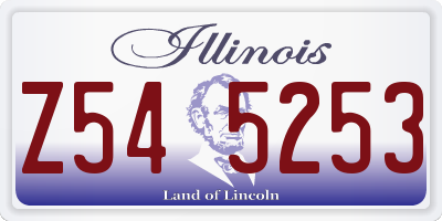 IL license plate Z545253