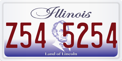 IL license plate Z545254