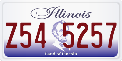 IL license plate Z545257
