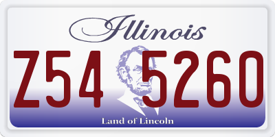 IL license plate Z545260