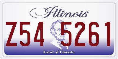 IL license plate Z545261
