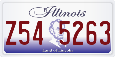 IL license plate Z545263