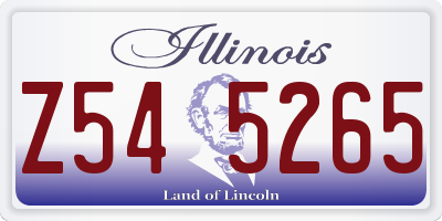 IL license plate Z545265
