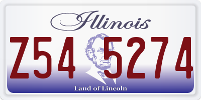IL license plate Z545274