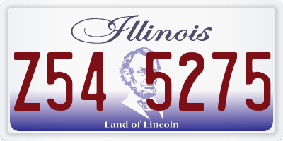 IL license plate Z545275