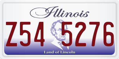 IL license plate Z545276