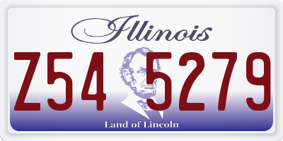 IL license plate Z545279