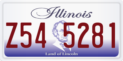 IL license plate Z545281