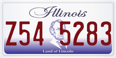 IL license plate Z545283