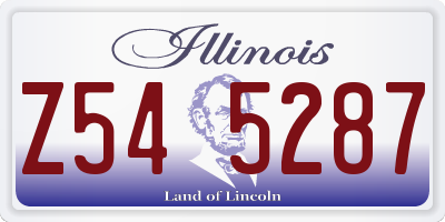 IL license plate Z545287
