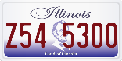 IL license plate Z545300