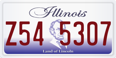 IL license plate Z545307