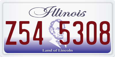 IL license plate Z545308