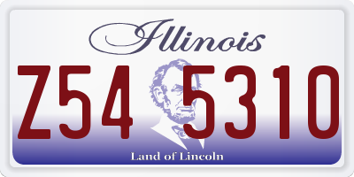 IL license plate Z545310