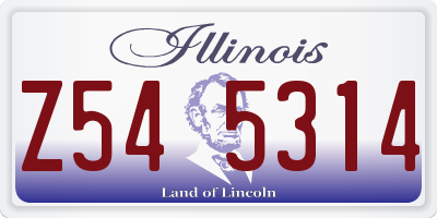 IL license plate Z545314
