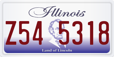 IL license plate Z545318