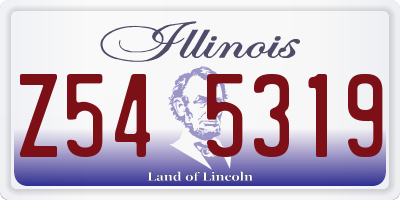 IL license plate Z545319