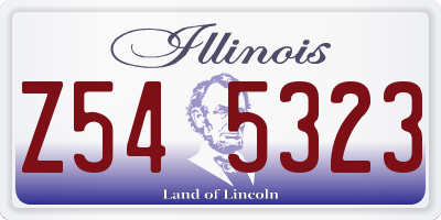 IL license plate Z545323