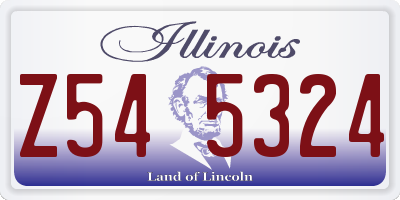 IL license plate Z545324