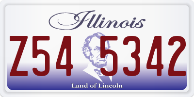 IL license plate Z545342
