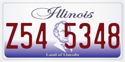 IL license plate Z545348