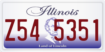 IL license plate Z545351