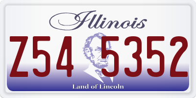 IL license plate Z545352