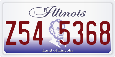 IL license plate Z545368