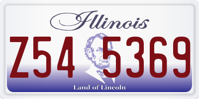 IL license plate Z545369
