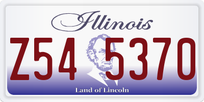 IL license plate Z545370