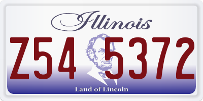 IL license plate Z545372