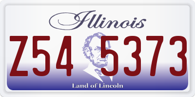 IL license plate Z545373